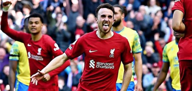 فيديو | جوتا يسجل هدف ليفربول الثاني أمام نوتينجهام في الدوري الإنجليزي